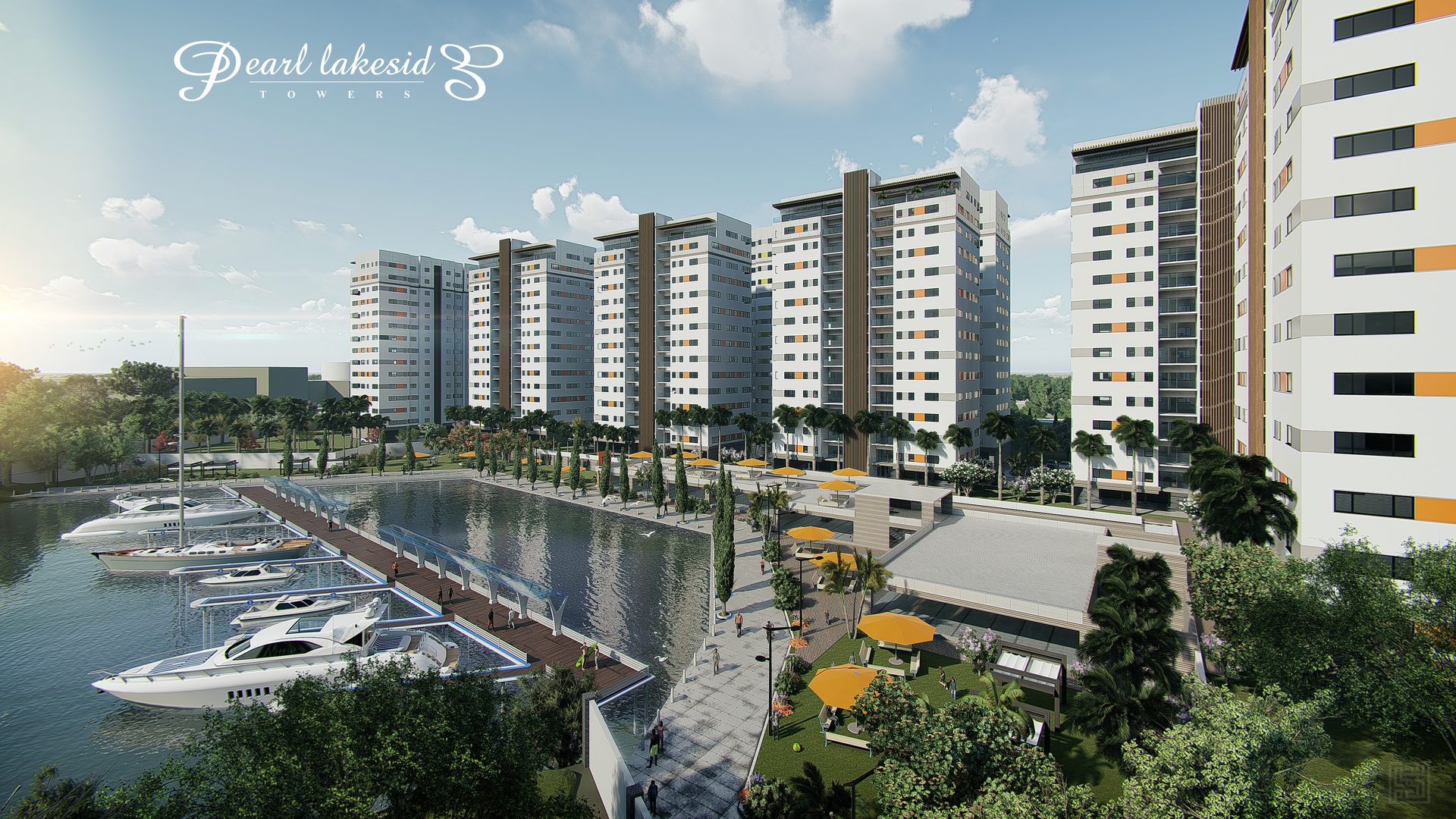 Jabi Lake — lakefront elevation